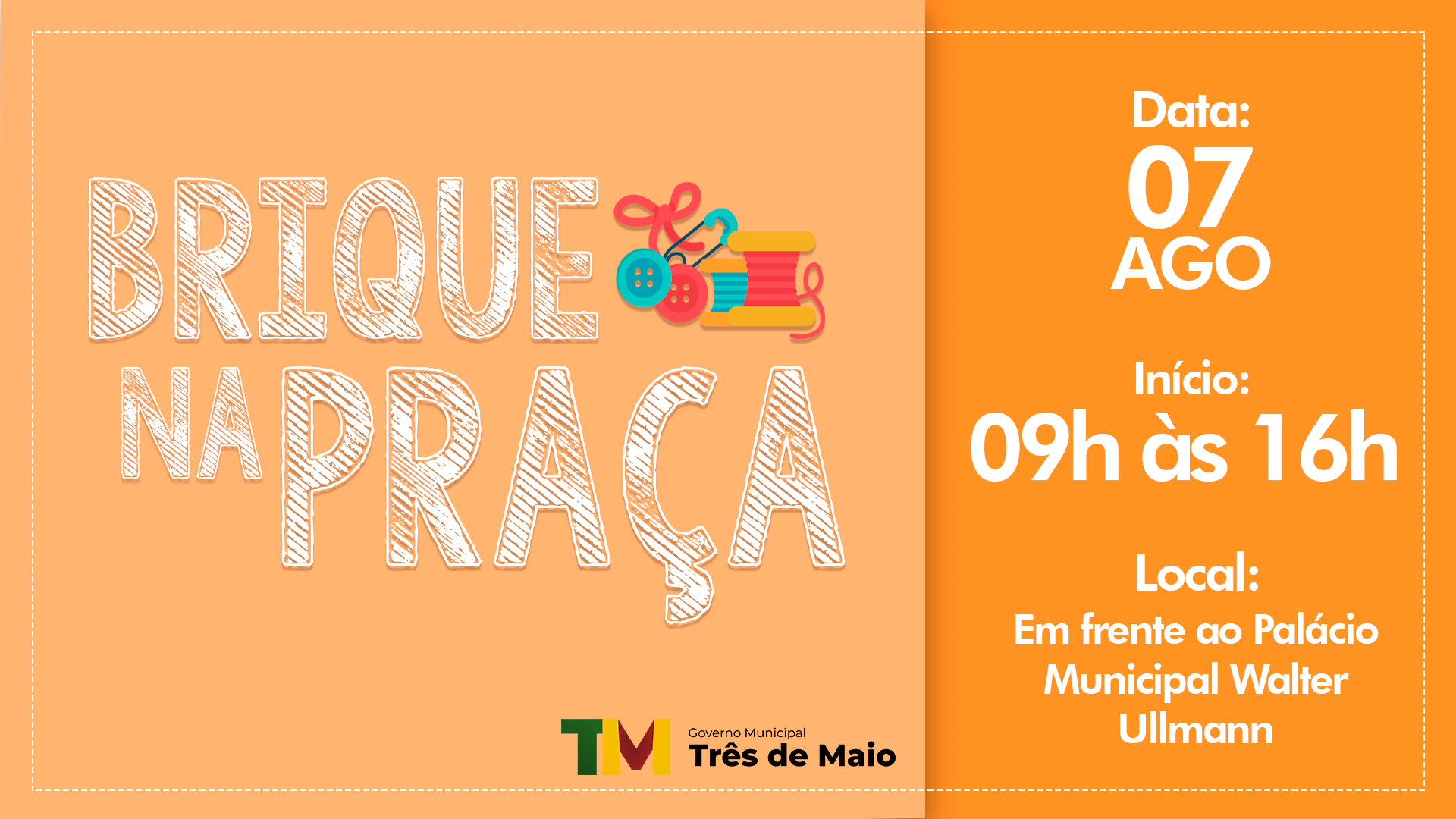 MAIS UMA EDIÇÃO DO BRIQUE NA PRAÇA OCORRE SÁBADO